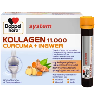 Доппельгерц System Колаген 11.000 Куркума+Імбир Вид спереду